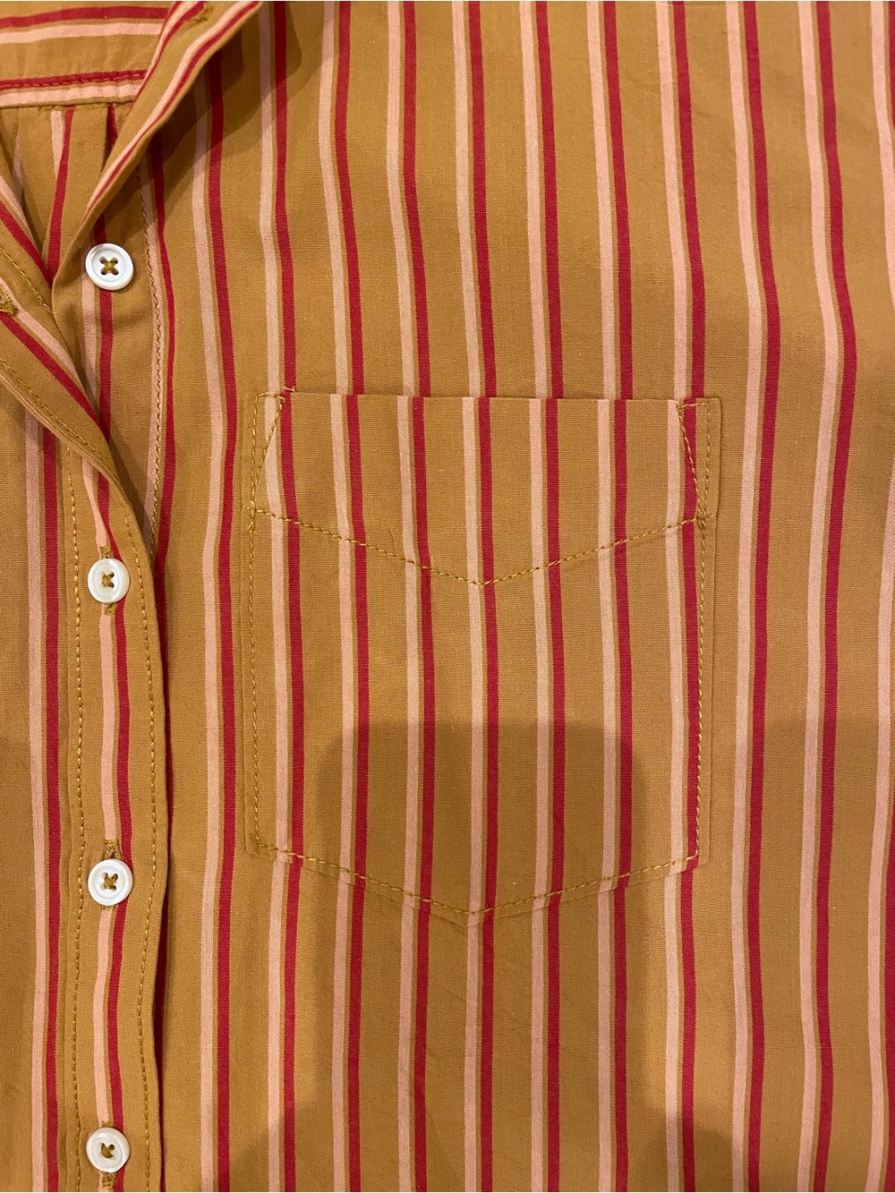 Anthropologie Maeve Striped Button-Down Shirt - Picture 12 of 15